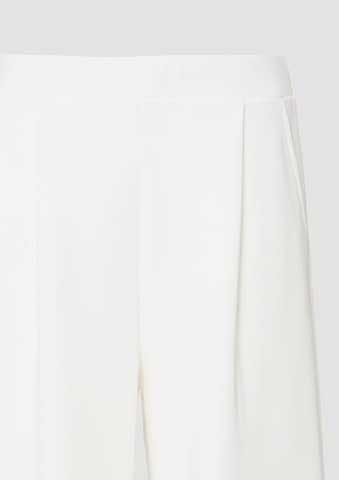 Wide Leg Pantalon à pince s.Oliver en beige