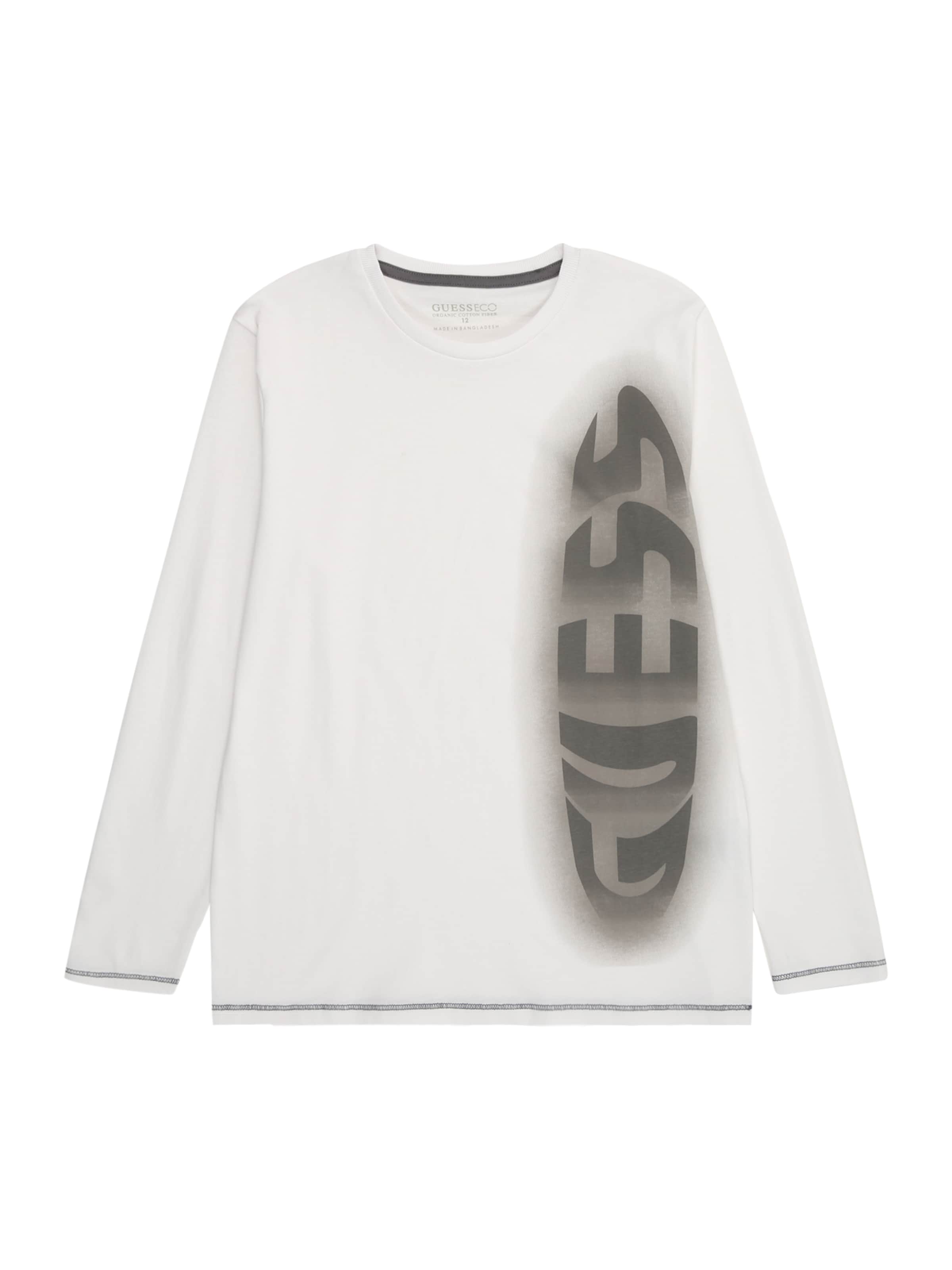 GUESS - Camiseta en blanco: frente