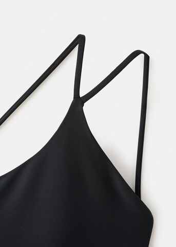 MANGO Bralette Swimsuit in Black