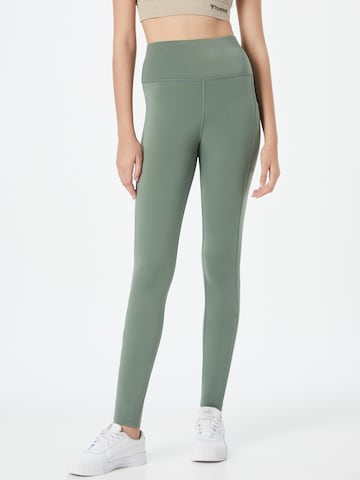 Hummel Skinny Workout Pants 'Tola' in Green: front