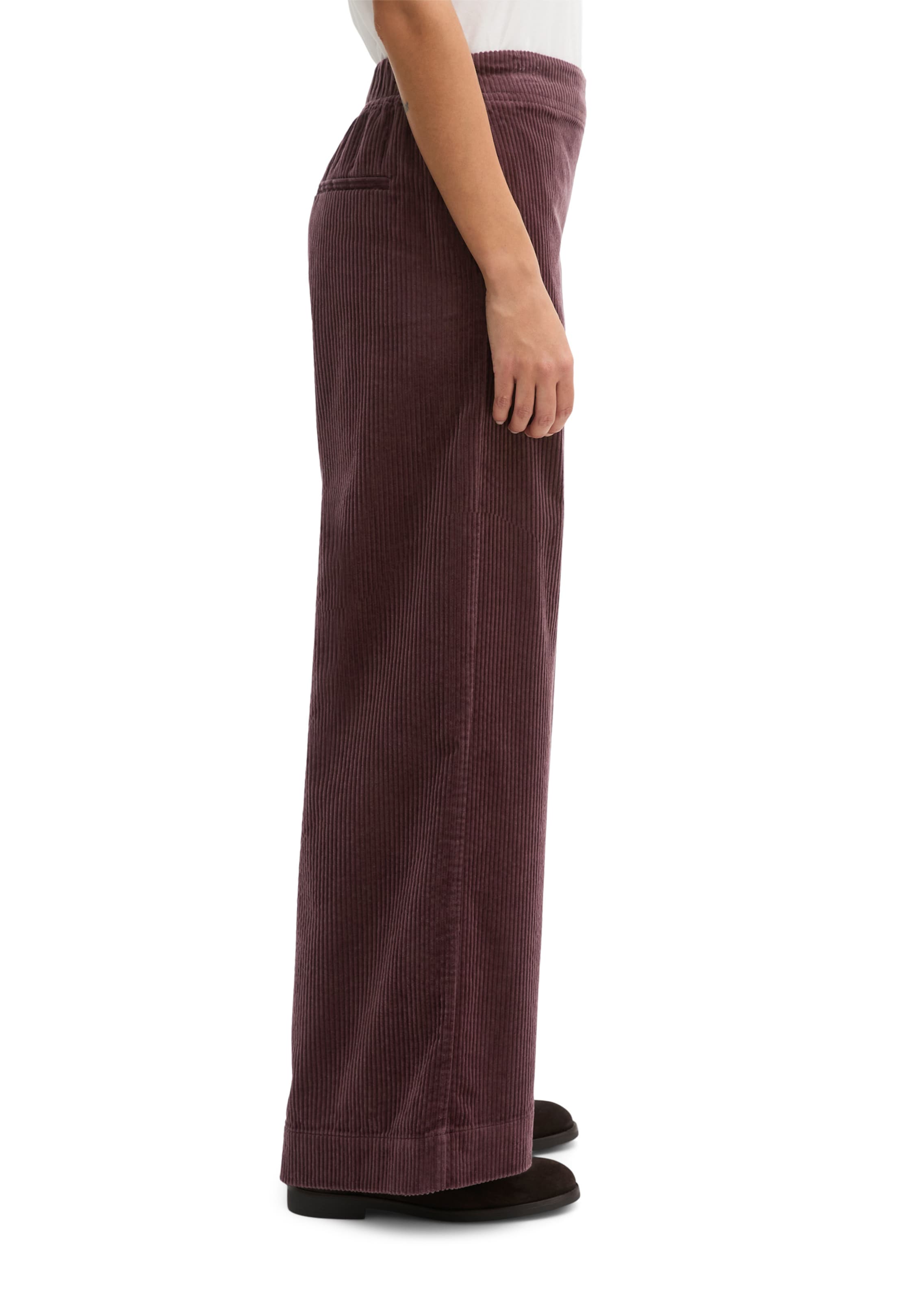 Marc O'Polo Wide leg Broek in Rood