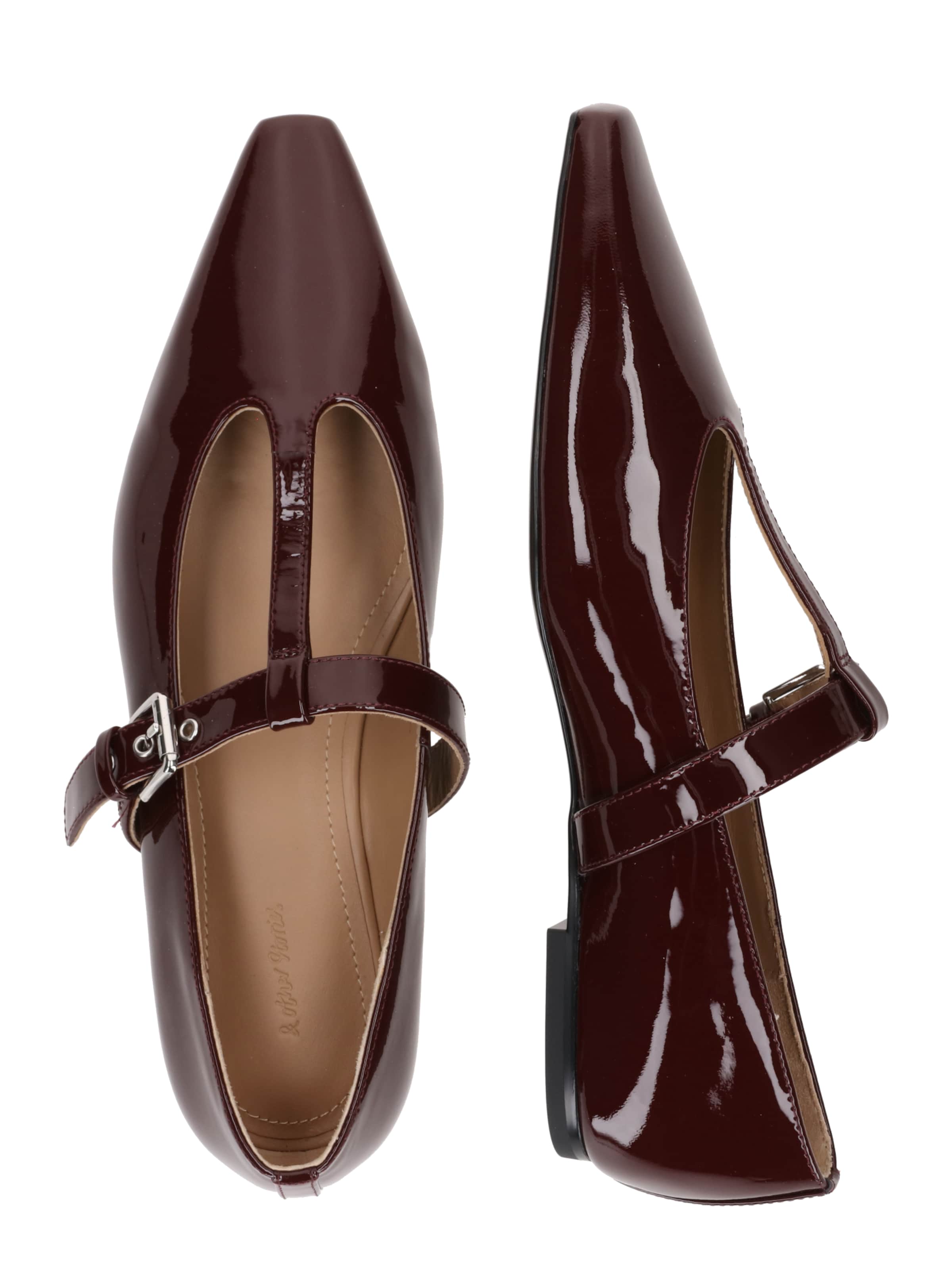 & Other Stories - Bailarinas con hebilla en rojo