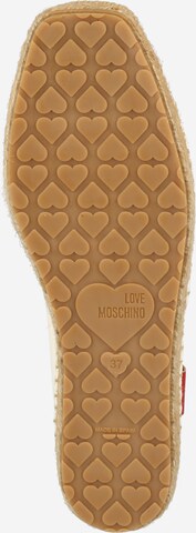 Love Moschino Espadrillo 'SCARPAD' värissä valkoinen