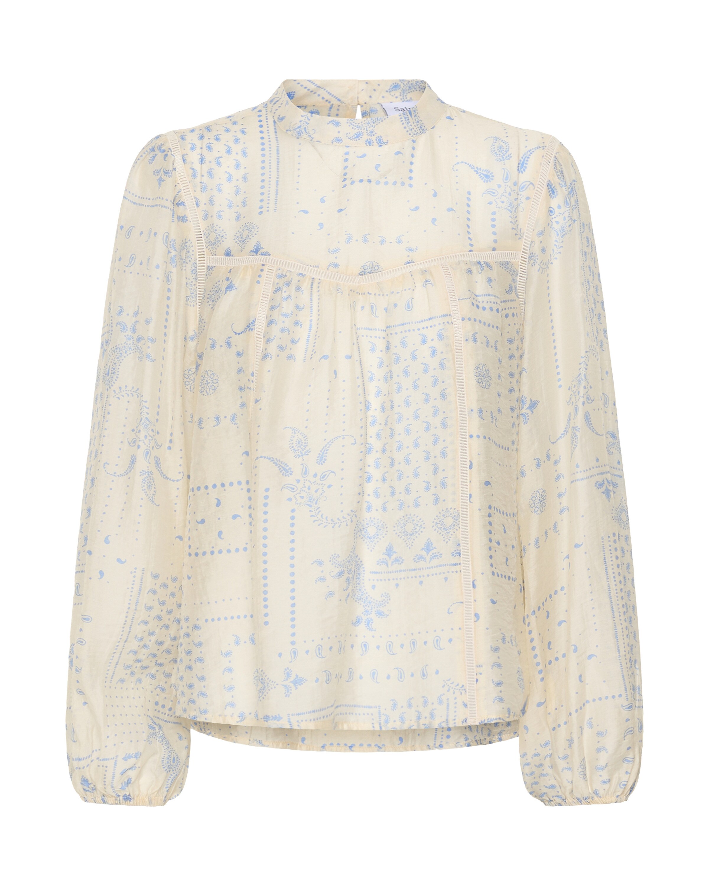 SAINT TROPEZ Blouse 'Sebastiana' in Beige: voorkant