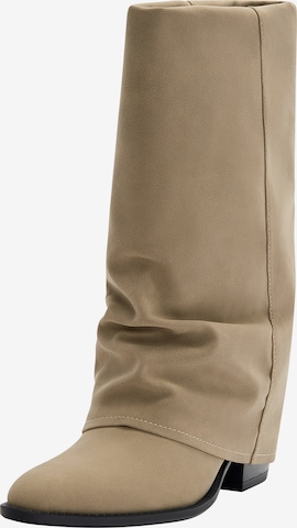 Pull&Bear Stiefel in Beige: predná strana