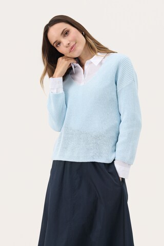 Pull-over 'Etrona' Part Two en bleu : devant