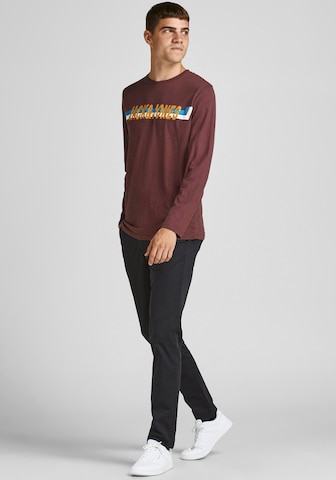Jack & Jones Plus Slimfit Hose 'JJIMARCO' in Schwarz