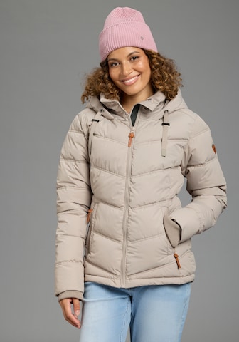 KangaROOS Winterjacke in Beige: Vorderseite