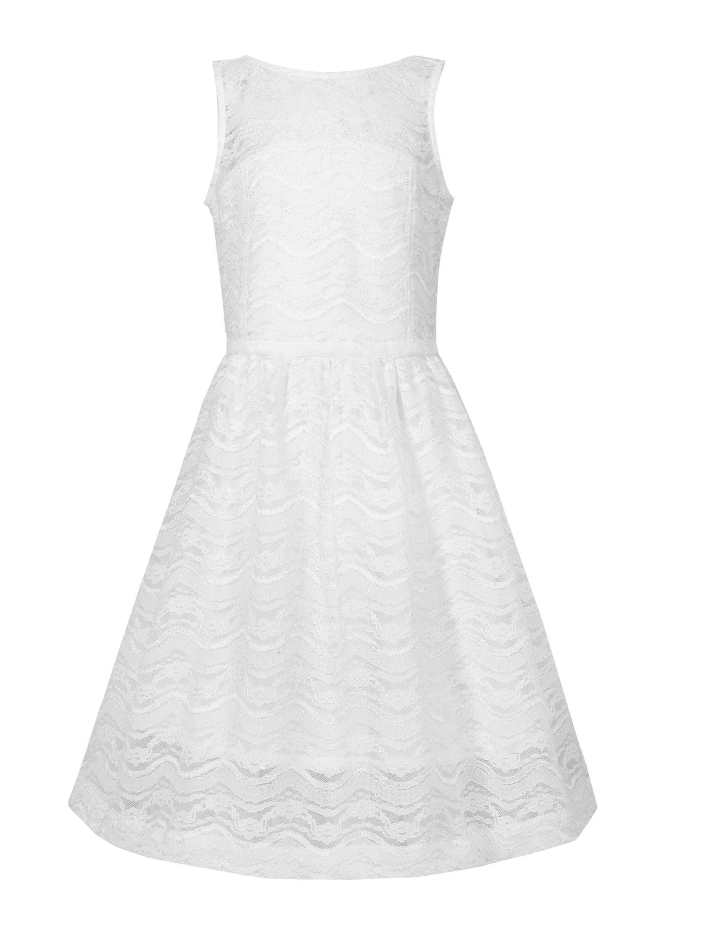 La V Dress 'La V elegante jurk met kant' in White: front