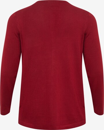 Cardigan 'Farsia' KAFFE CURVE en rouge