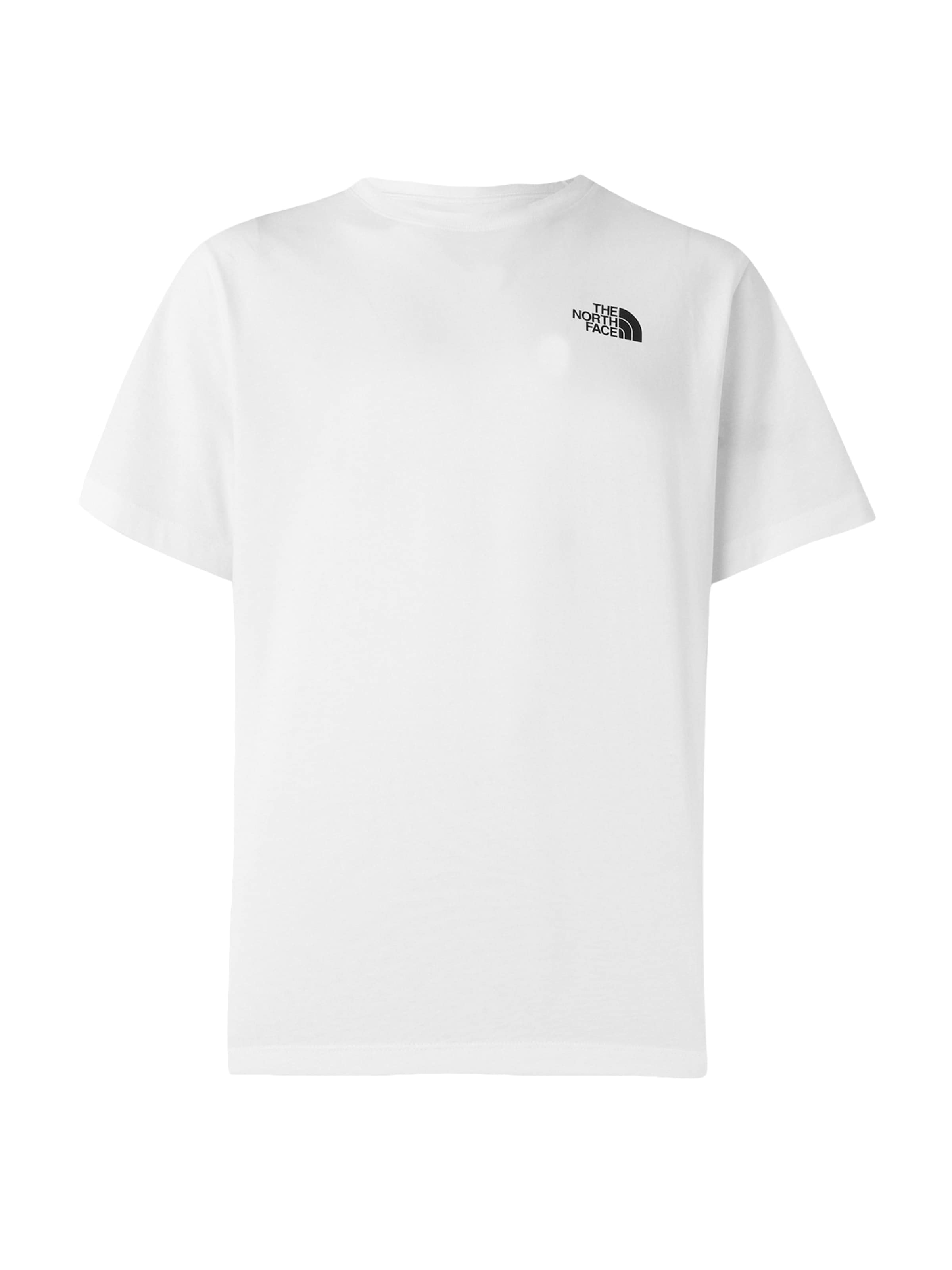 THE NORTH FACE Μπλουζάκι σε λευκό: μπροστά