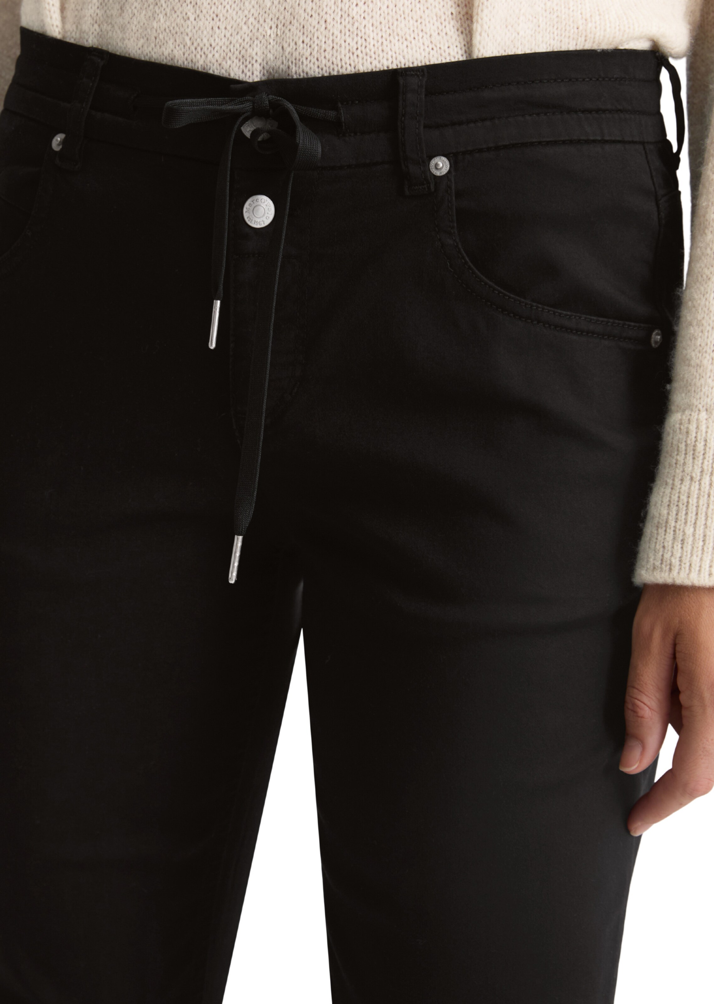 Marc O'Polo Loosefit Hose in Schwarz