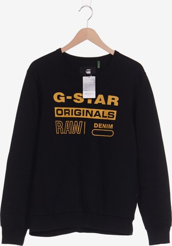 G-Star RAW Sweatshirt & Zip-Up Hoodie in XL in Black: front