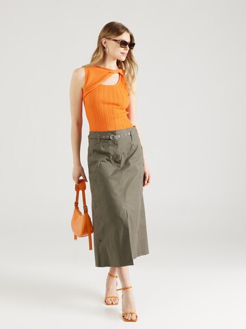 DKNY Broderad topp i orange