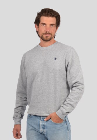 U.S. POLO ASSN. Sweatshirt in Grey: front