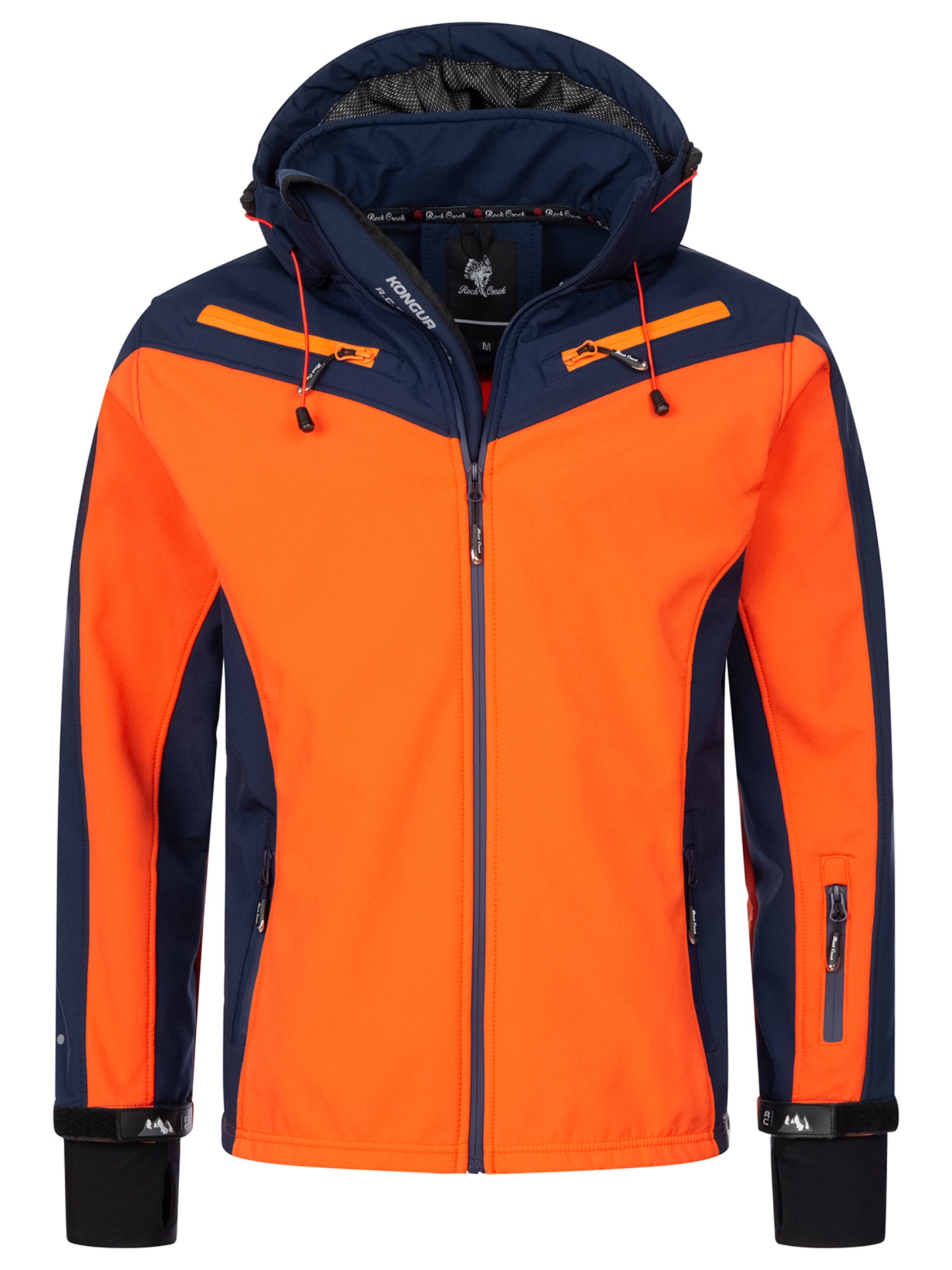 Rock Creek Weatherproof jacket in Orange: front