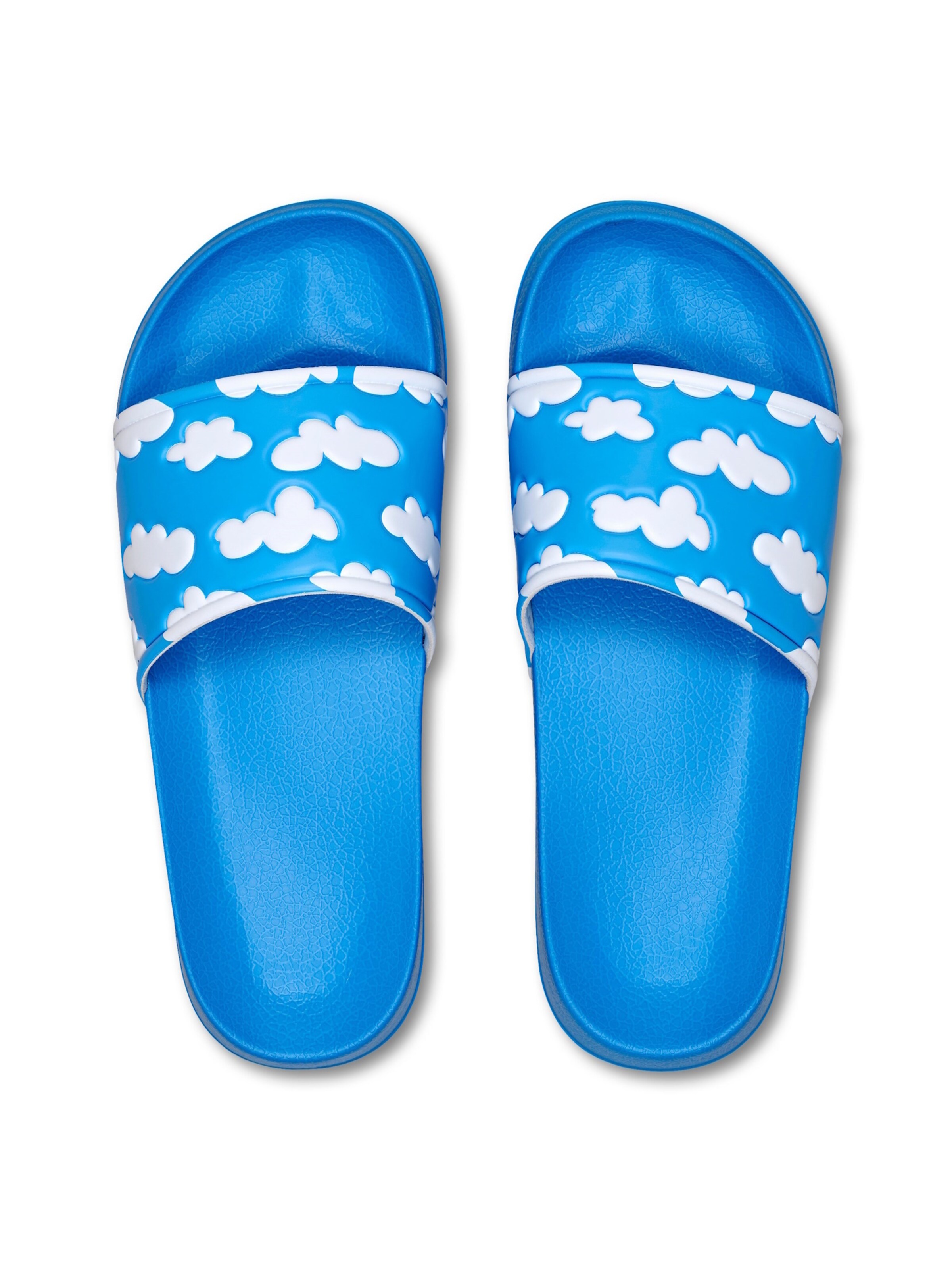 Happy Socks Mules 'Cloudy' in Blue: front