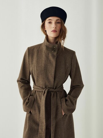 Manteau mi-saison ' N-Maddy ' Noella en marron : devant