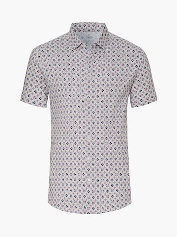DESOTO Slim fit Overhemd in Beige: voorkant