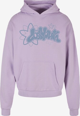 Lost Youth Sweatshirt 'Starry Silhouette' i lilla: forside