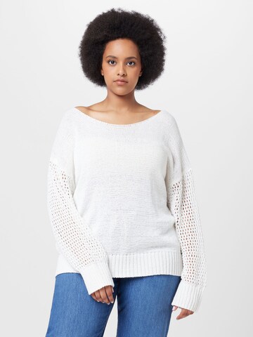 Esprit Curves Sweater in White: front