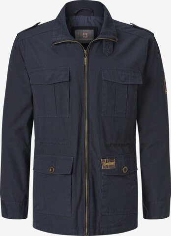 Jan Vanderstorm Between-Season Jacket 'Bror' in Blue: front