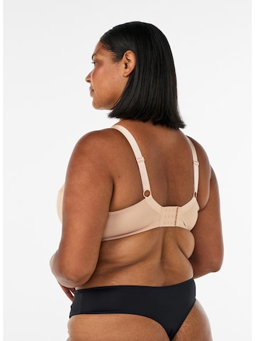 Devoted by Zizzi Classic Bra in Beige