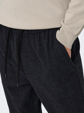 Only & Sons Regular Pants 'ONSLinus' in Black