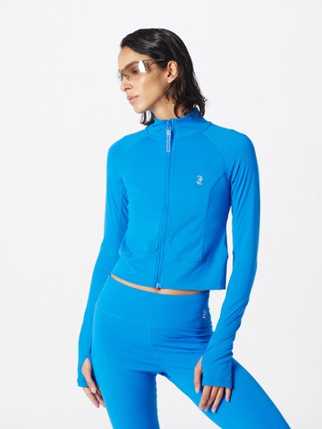 Juicy Couture Sport Bluza rozpinana sportowa 'LARA' w kolorze niebieski: przód