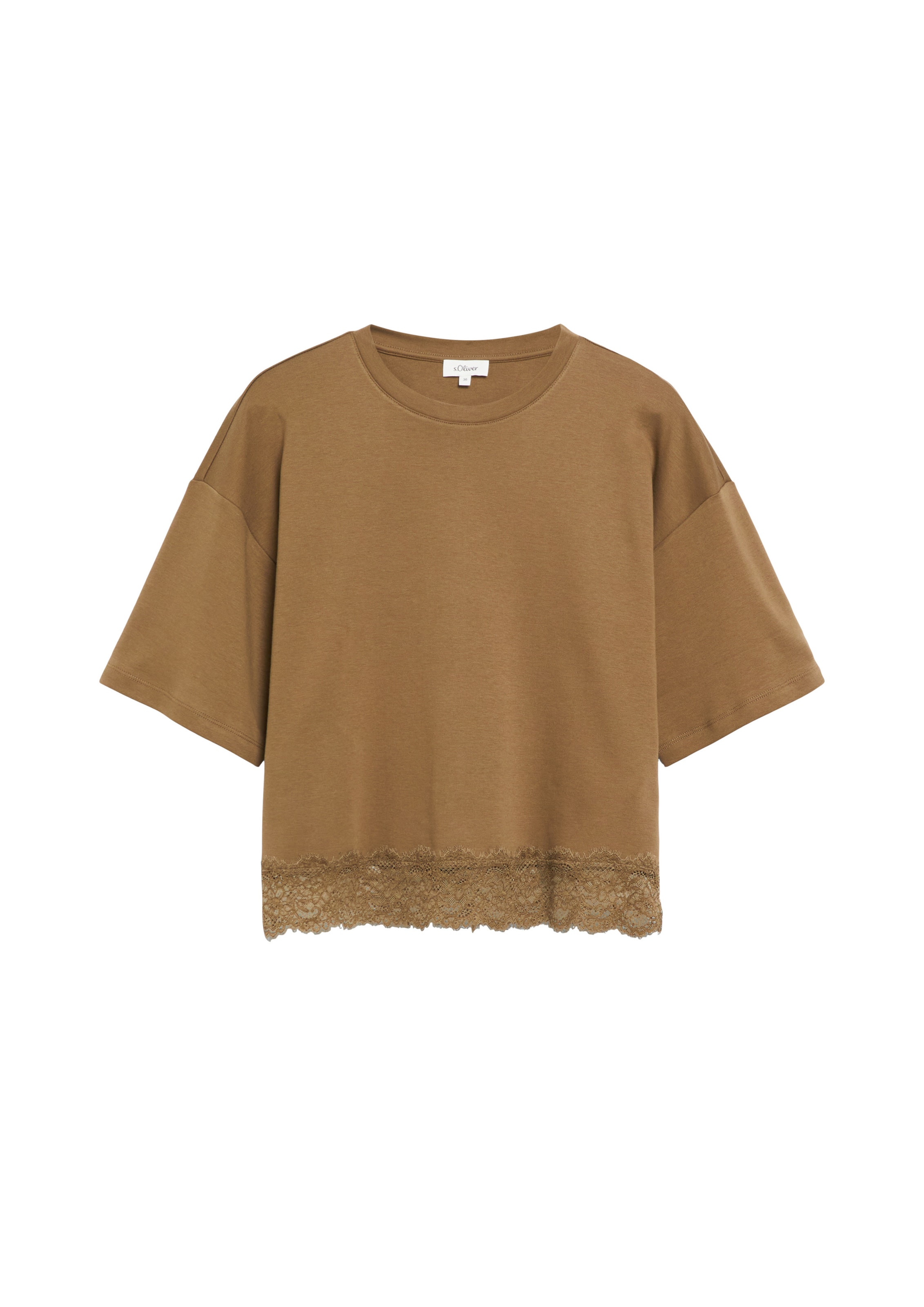 s.Oliver T-Shirt in Braun: Vorderseite