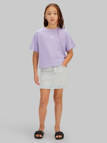 T-Shirt Calvin Klein Jeans en violet : devant