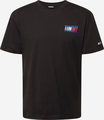 Tommy Jeans - Camisa 'Classic Essential' em preto: frente