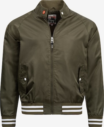 INDICODE JEANS Between-Season Jacket 'Ayser' in Green: front