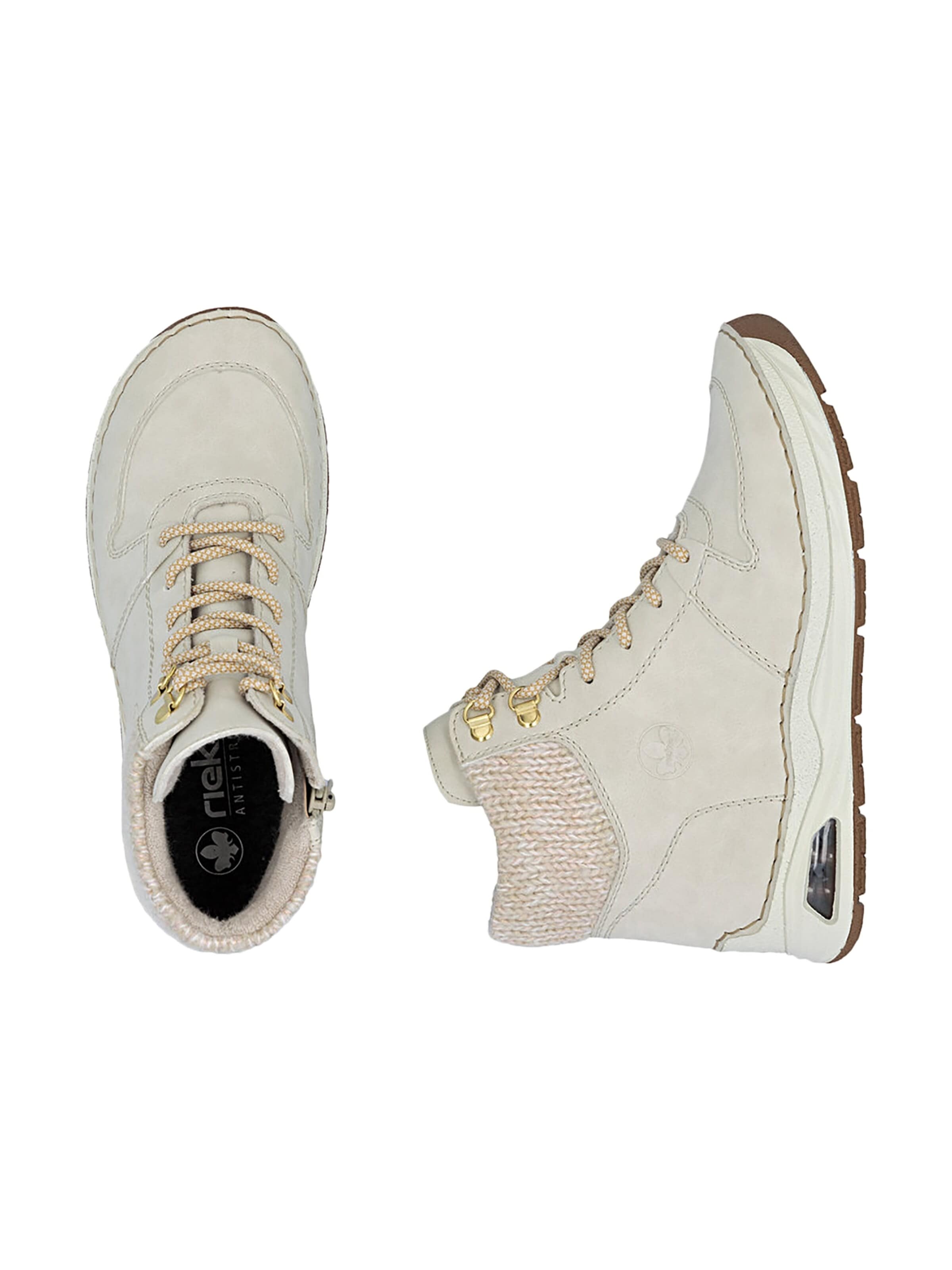 Sneaker alta di Rieker in beige