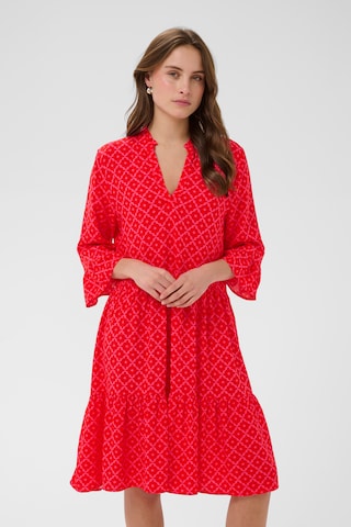 SAINT TROPEZ Jurk 'EdaSZ' in Rood: voorkant
