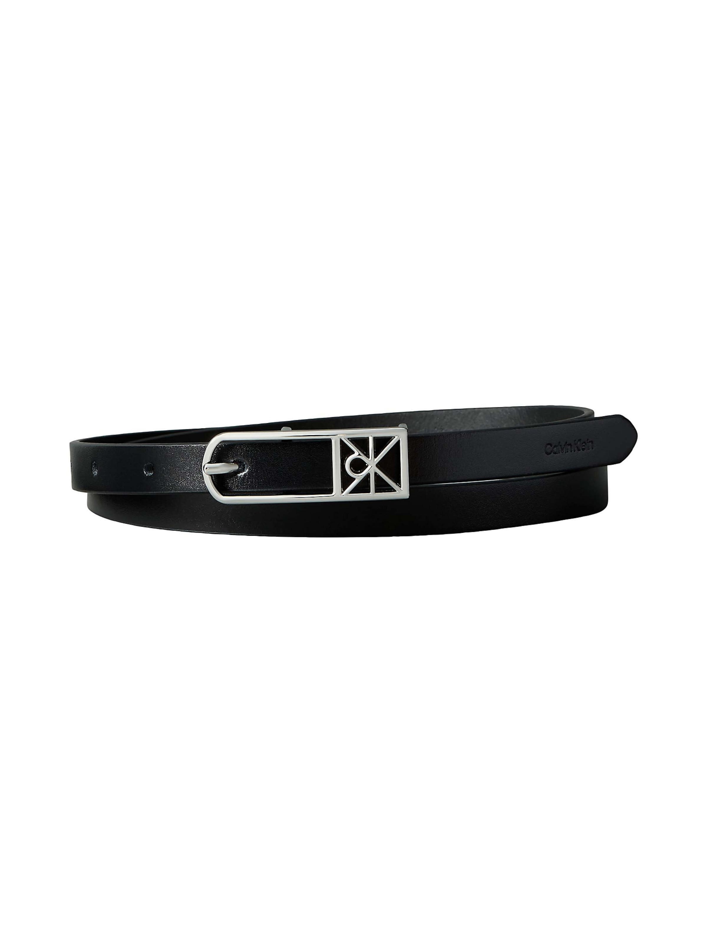 Ceinture Calvin Klein en noir : devant