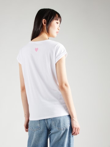 T-shirt 'CAREFUL' Key Largo en blanc
