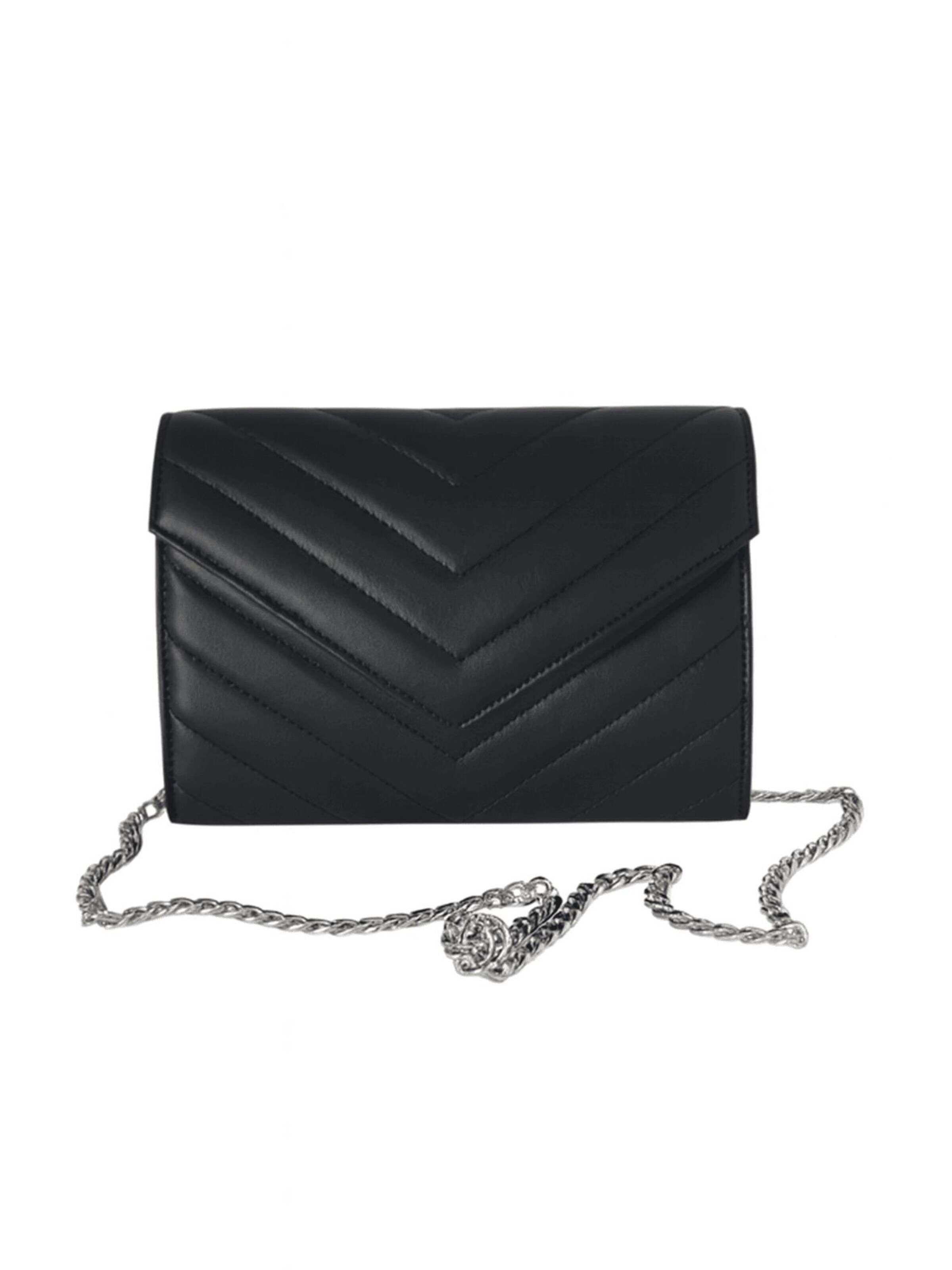 Sellenes Clutch 'Val' in Black: front