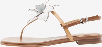 ruda MICHAEL Michael Kors Šlepetės per pirštą 'JACIE': priekis