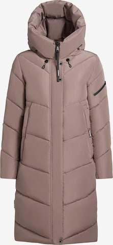 Manteau d’hiver 'Jange' khujo en marron : devant