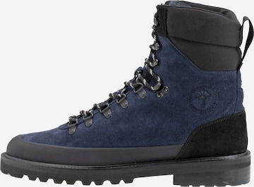 JOOP! - Botas con cordones 'Velluto Hektor' en azul: frente