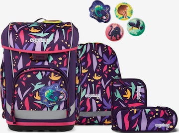 ergobag Backpack 'Schulranzen-Set cubo light Set' in Purple: front