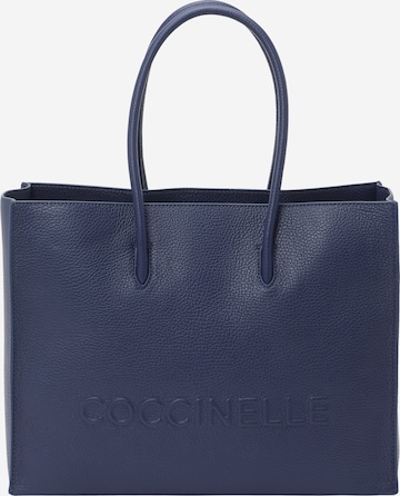 Cabas Coccinelle en bleu : devant