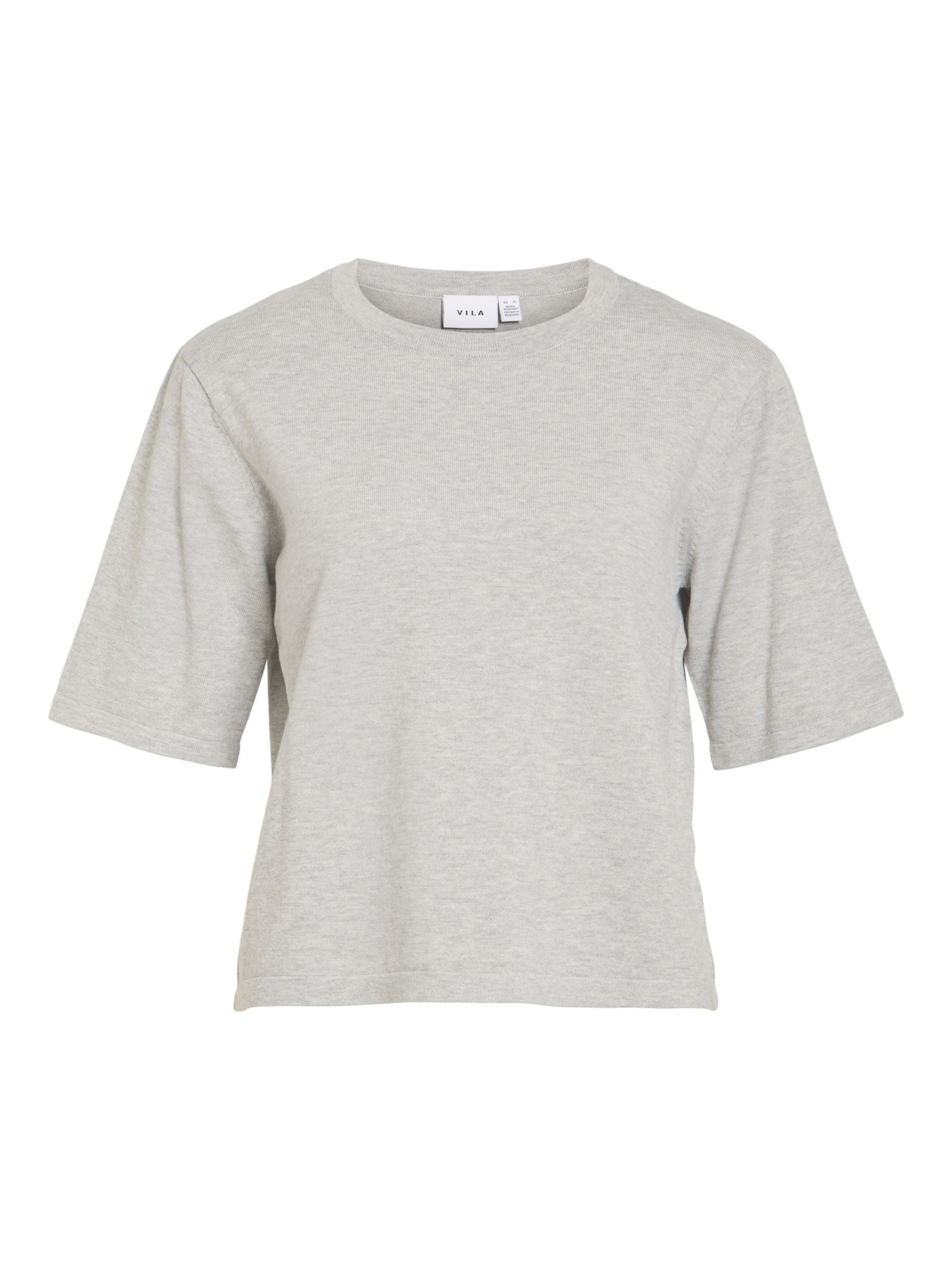 VILA Sweater 'MALU' in Grey: front