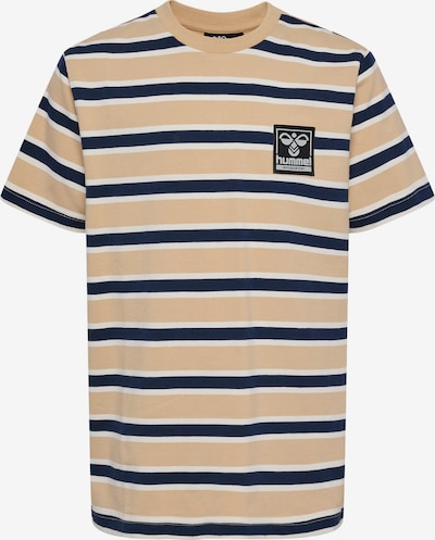 Hummel Shirt in de kleur Sand / Marine / Zwart / Wit, Productweergave