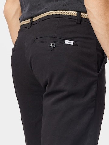 Lindbergh - Slimfit Calças chino 'Superflex' em preto