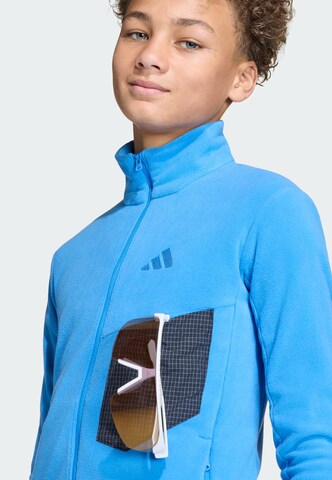 ADIDAS TERREX Athletic fleece jacket 'Kids Multi Full-Zip' in Blue