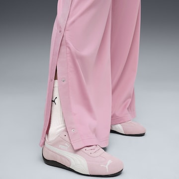 PUMA Wide Leg Sporthose 'Wardrobe Essentials' in Pink