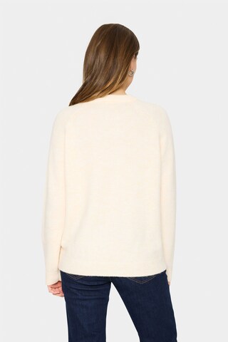 SAINT TROPEZ Sweter 'Garbie' w kolorze beżowy