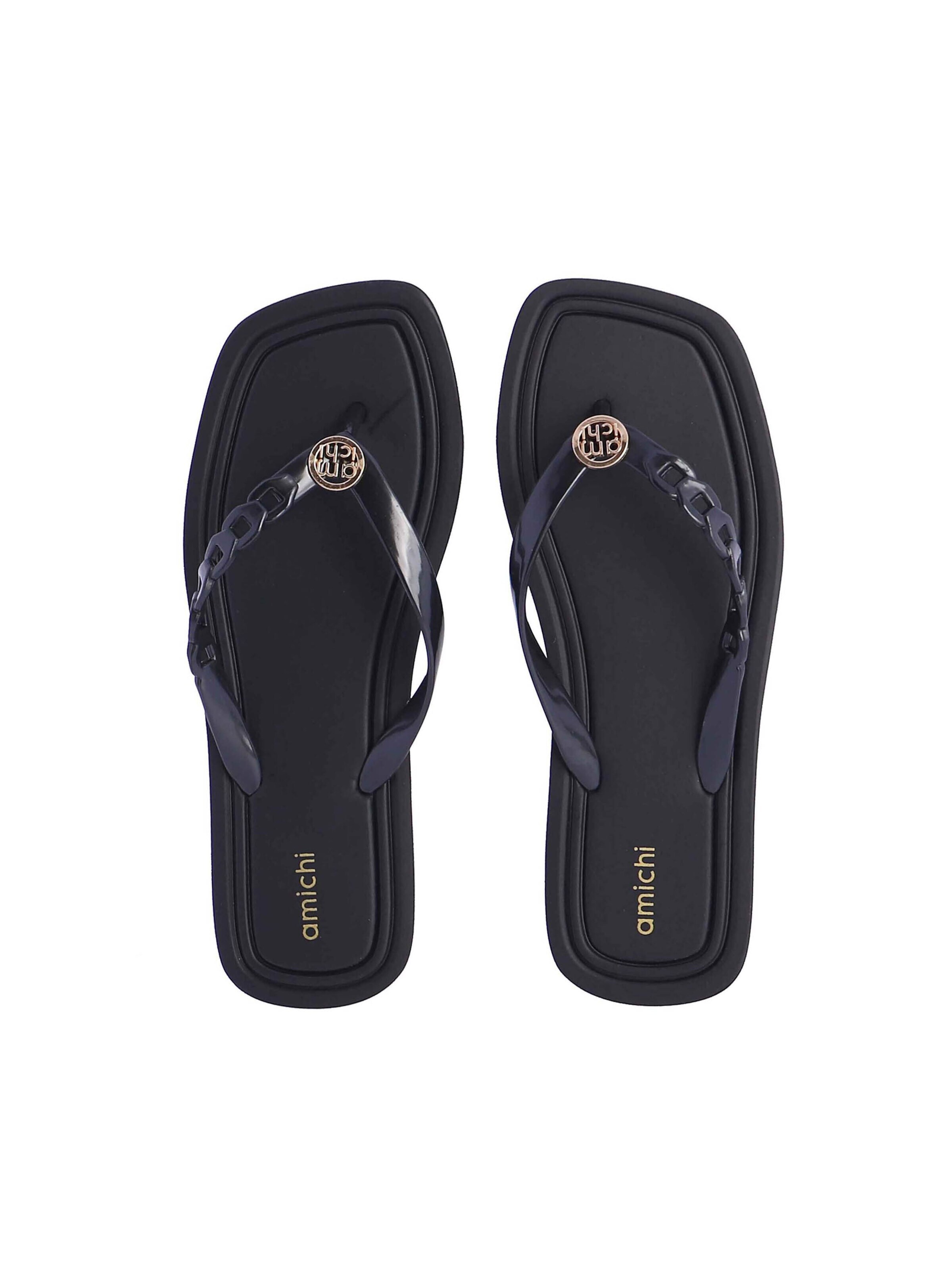 Amichi - Sandalias de dedo 'Chanclas de agua de dedo para mujer Erica de pvc y goma eva' en negro